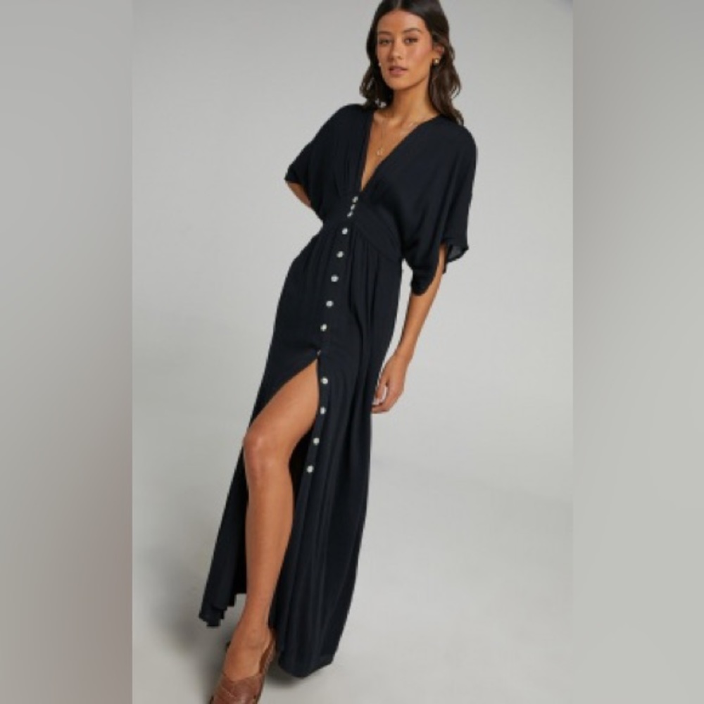 Showpo Sitting Pretty Dress in Black